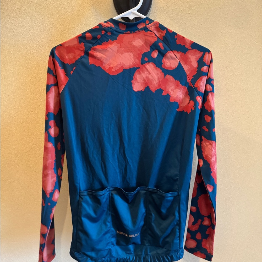 Pearl Izumi Women's long sleeve jersey Attack blue orange. Medium - Picture 6 of 8